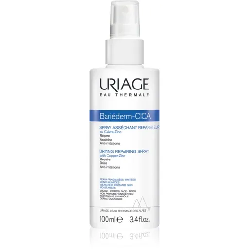 Uriage Bariéderm Cica Drying Repairing Spray vysušující reparativní sprej s obsahem mědi a zinku 100 ml