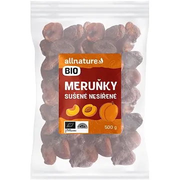 Allnature Meruňky sušené nesířené BIO 500 g (13499 V)