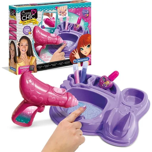 Clementoni Crazy Chic nehtové studio sprej, pero