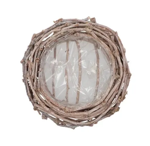 Šedý květináč věnec z hroznových větví Grape Branch - Ø 30 *10 cm daan kromhout