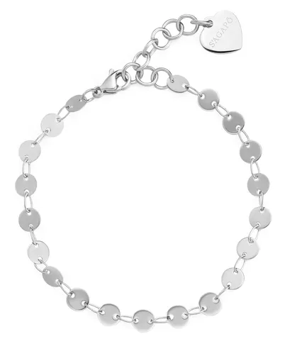 S'Agapõ Penízkový náramek z oceli Chunky SHK95