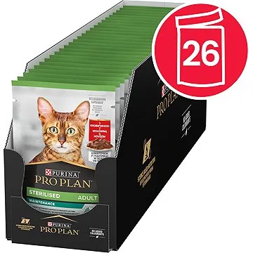 Pro Plan Cat Sterilised s hovězím 26 × 85 g (7613287107640)
