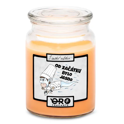 Svíčka Kuchařská spermie (Vůně svíčky: Tropické ovoce)