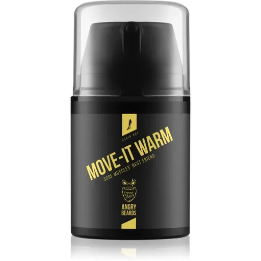 Angry Beards Usain Hot Move-It Warm masážní gel na svaly a klouby 50 ml