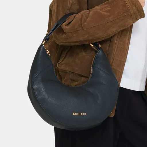 Dámská kožená kabelka Bellicci Caradonna - černá