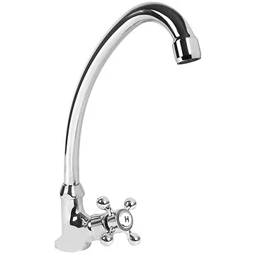 Mereo Dřezový kohoutek stojánkový, Retro Viktorie, výška 250 mm, chrom