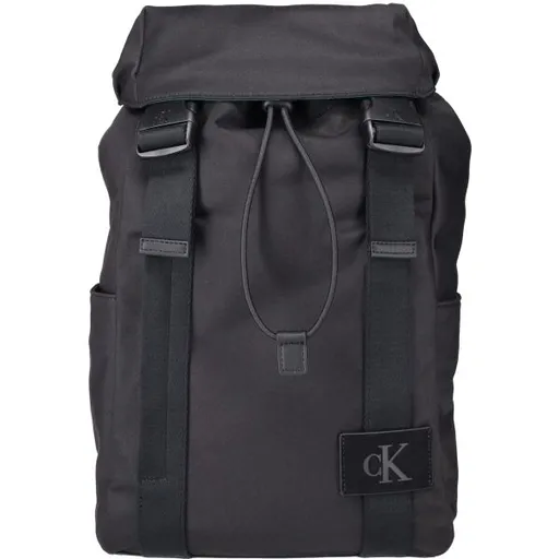 Calvin Klein CANVAS MIX BACKPACK Městský batoh, černá, velikost