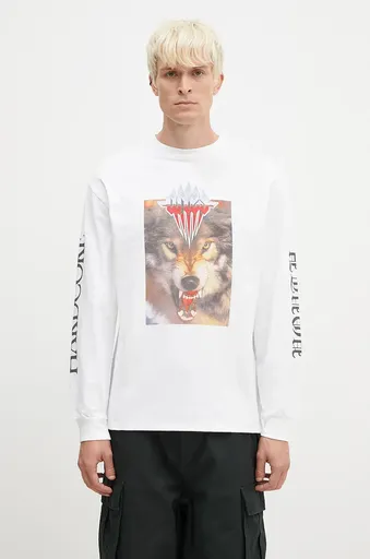 Bavlněné tričko s dlouhým rukávem Aries Wolf Longsleeve Tee