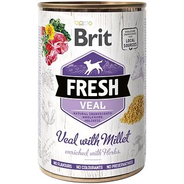 Brit Fresh Veal with millet 400 g  (8595602533855)