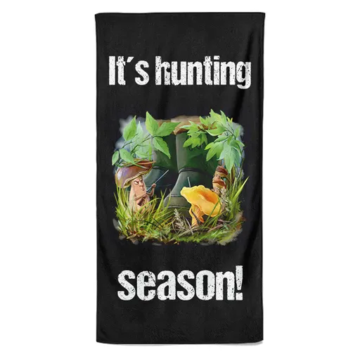 Osuška Hunting season – houbaři (Velikost osušky: 70x140cm)