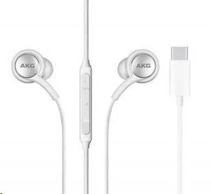 Samsung stereo sluchátka EO-IC100BWE, USB-C, bílá