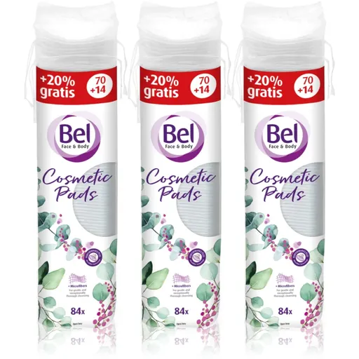 Bel Face & Body odličovací tampony výhodné balení 3x84 ks