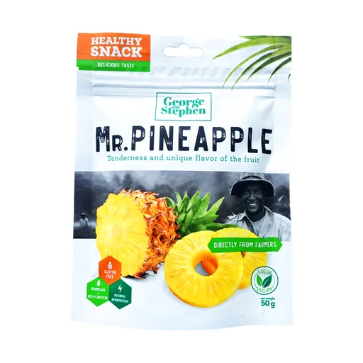 George and Stephen MR. PINEAPPLE sušený ananas plátky 50 g