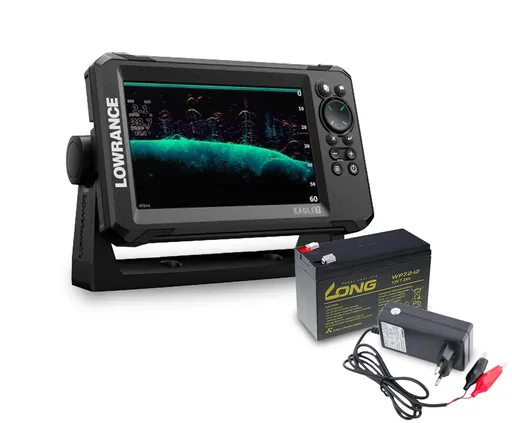 Lowrance Echolot Eagle 7 se sondou TripleShot HD + baterie + nabíječka ZDARMA,Lowrance Echolot Eagle 7 se sondou TripleShot HD + baterie + nabíječka Z