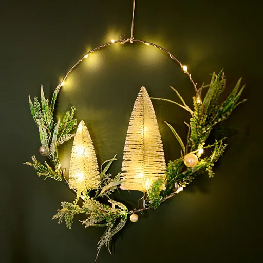 LED kovový kruh Jedička