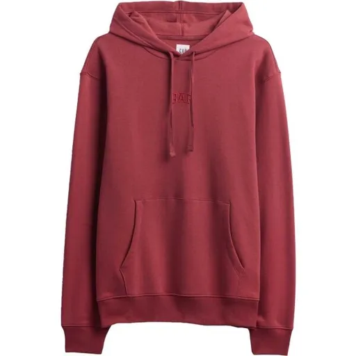 GAP V-FRCH TONAL MINI LOGO RELAXED PO HD Pánská mikina s kapucí, červená, velikost