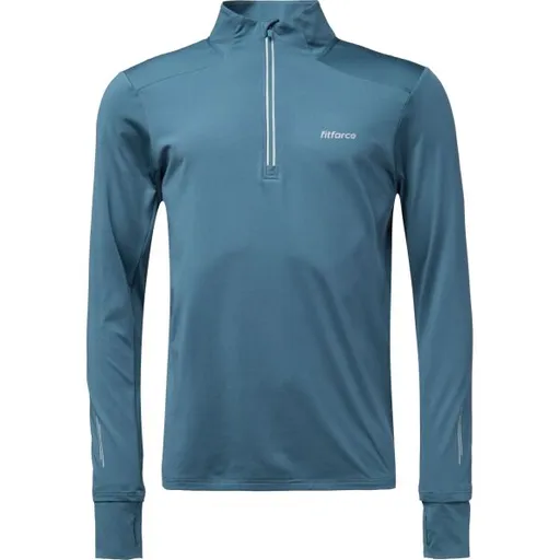 Fitforce RANIX Pánská běžecká mikina, tmavě modrá, velikost