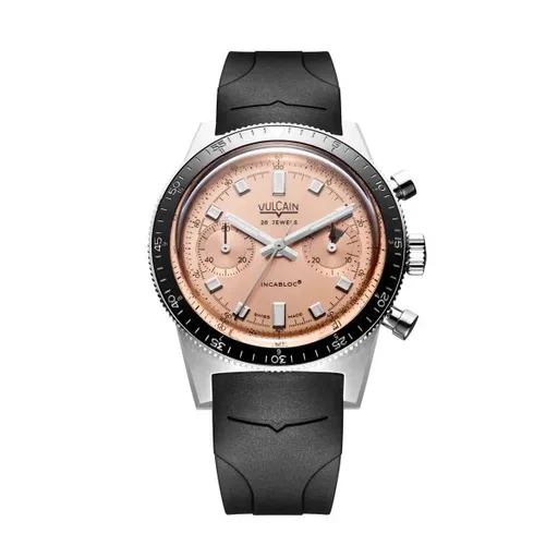 Vulcain Skindiver Chronograph Salmon - Rubber