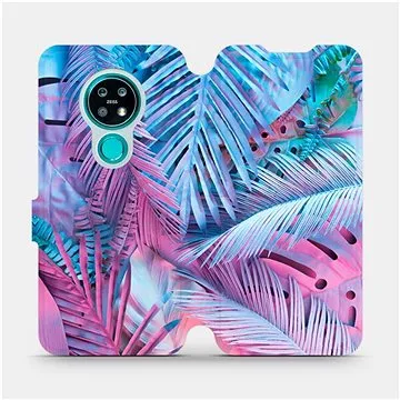 Flipové pouzdro na mobil Nokia 7.2 - MG10S Fialové a modré listy (5903516070114)