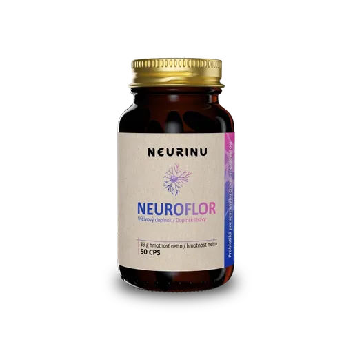 NEURINU Neuroflor probiotika pro psychickou rovnováhu – 50 kapslí