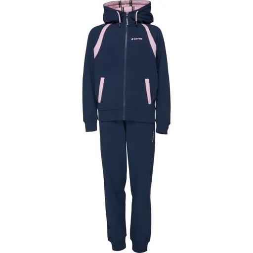 Lotto LENNET Dívčí tepláková souprava, tmavě modrá, velikost 116-122