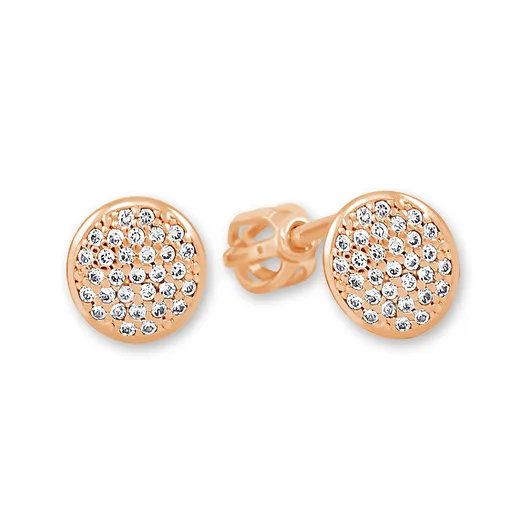 Soliter Třpytivé náušnice z růžového zlata 745 239 001 00622 0500000