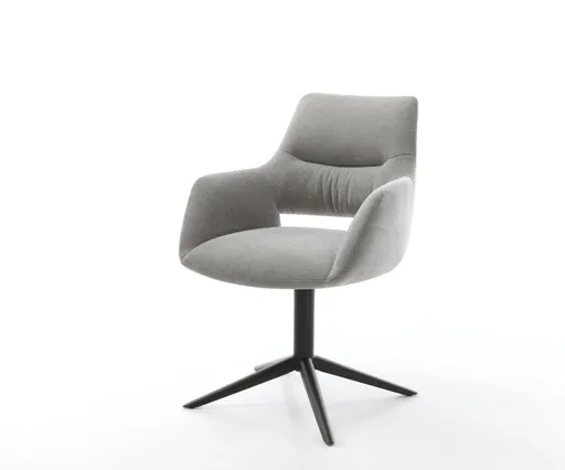 Jídelní židle Yago-Flex s područkami strukturovaná látka Měkký