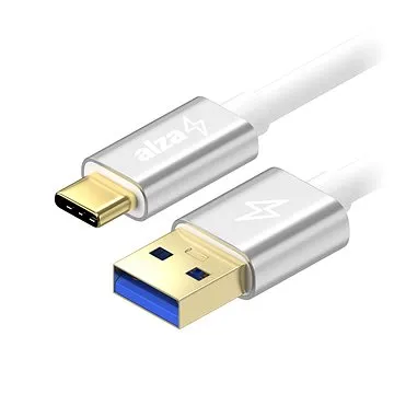 AlzaPower AluCore USB-C 3.2 Gen 1, 2m stříbrný (APW-CBTC0072S)