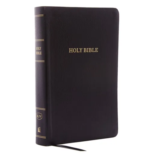 KJV Holy Bible: Personal Size Giant Print with 43,000 Cross References, Black Bonded Leather, Red Letter, Comfort Print (Thumb Indexed): King James Ve