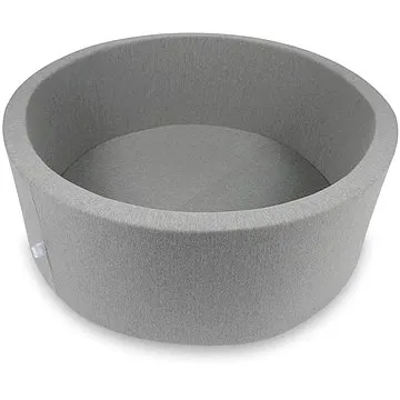 Dětský suchý bazének kulatý "110x40" bez míčků - šedý (8595701739172)