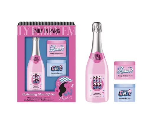 Emily in Paris Koupelová sada s tělovým máslem 3 ks