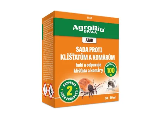 Sada proti klíšťatům a komárům AGROBIO Atak 100ml