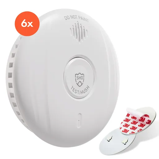 SHD by oneConcept, detektor kouře DOF Pro10, magnetický držák, varovný signál 85 dB, životnost baterií 10 let