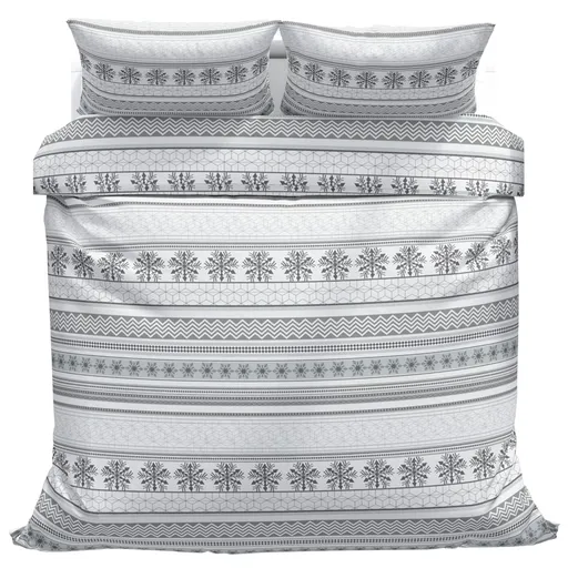 Povlečeme vše Bavlněné povlečení Šedá zima 140x200, 70x90 cm