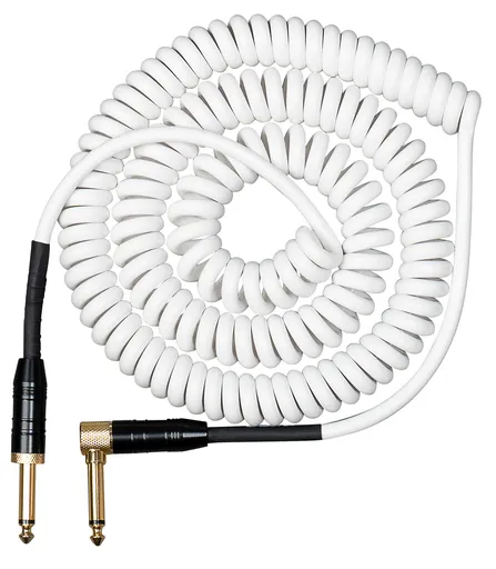 Cascha Advanced Line Guitar Cable Curly White 6m