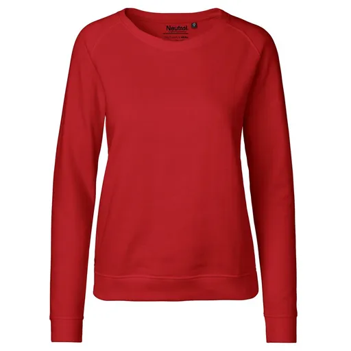 Neutral Dámská mikina z organické Fairtrade bavlny - Červená | XS