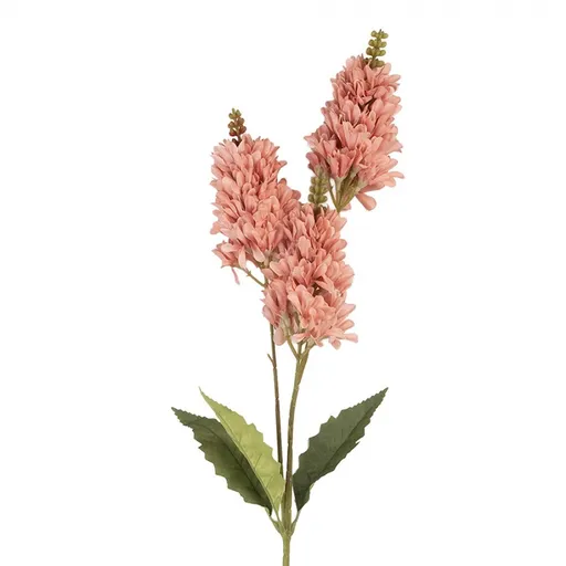Dekorace umělá květina s růžovým květem - 10*7*74 cm Clayre & Eef