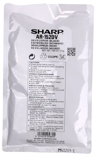 Sharp AR-208DV černý (black) originální developer