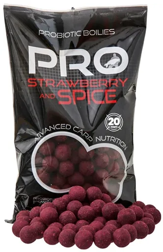 Starbaits Boilies Pro Strawberry Spice 800g,Starbaits Boilies Pro Strawberry Spice 800g