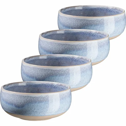 Mäser Sada polévkových misek 4 ks AQUATA – 14 cm, modrá