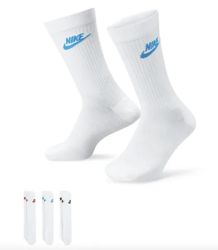 Nike Sportswear Everyday Essential Crew Socks (3 Pairs) S