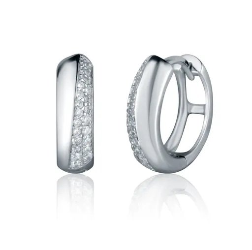 JVD Elegantní stříbrné kruhy se zirkony SVLE2382XH2BI00