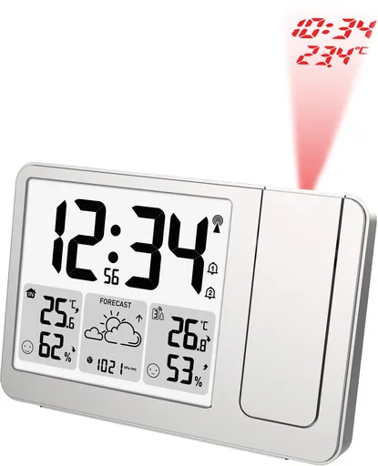 JVD Rádiem řízená meteorologická stanice s projektorem RB3539