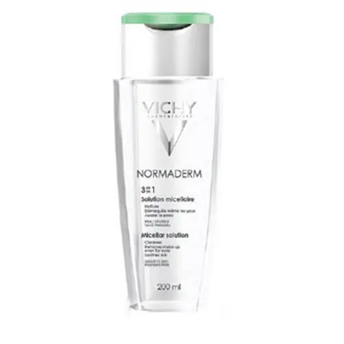 Vichy Micelární čisticí voda pro citlivou problematickou pleť Normaderm (Micellar Solution) 200 ml
