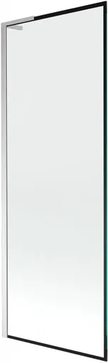 MEXEN/S Next L vanová zástěna FIX 70 x 150, černá vzor, chrom 895-070-000-03-70-01