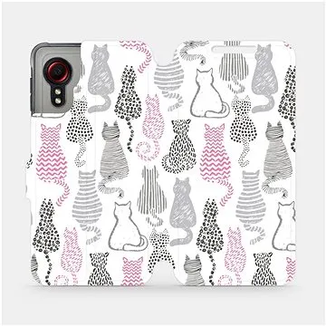 Flipové pouzdro na mobil Samsung Galaxy Xcover 5 - MX01S Kočičí zádíčka (5903516675265)