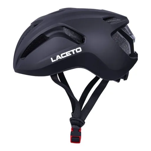 Laceto CAMINO Silniční cyklistická helma, černá, velikost (55 - 58)
