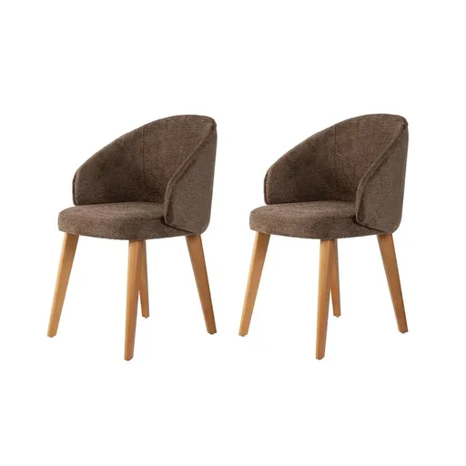 Sada jídelních židlí Bentley Brown and Dark Oak, 2 ks