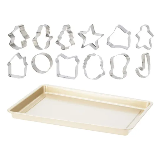 Sada plechu a vykrajovátek na perníčky 13 ks