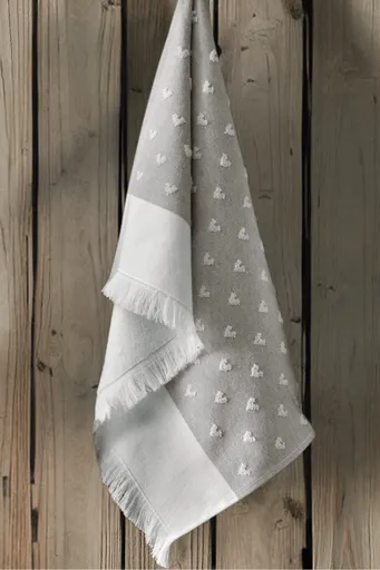 Kuchyňská utěrka HEARTS Béžová 50 x 70 cm